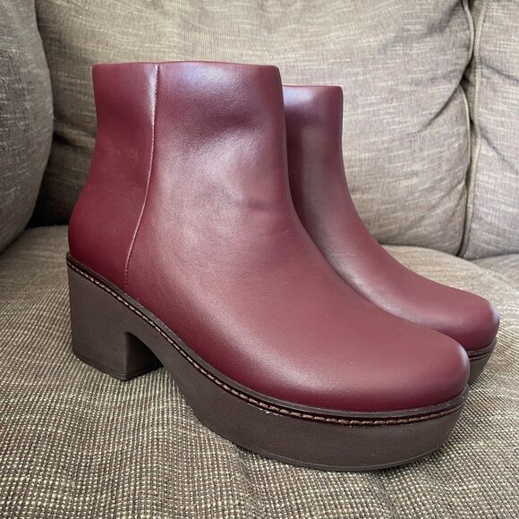 NWT FitFlop Pilar leather ankle boot women’s shoe size 9 - Picture 3 of 15